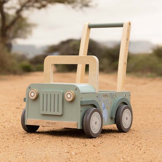 Duwkar safari auto - Groen - Little Dutch