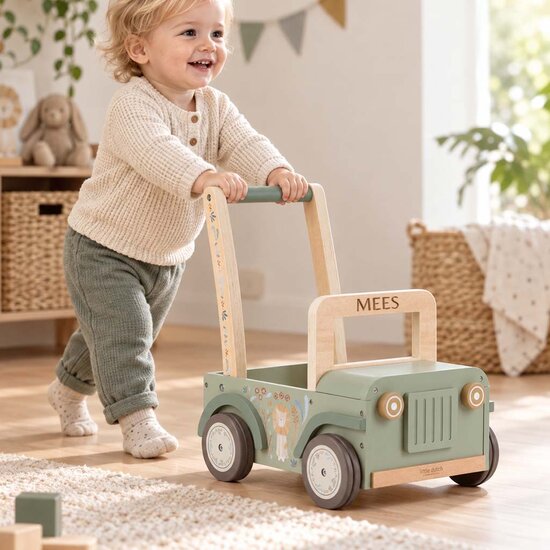Duwkar safari auto - Groen - Little Dutch