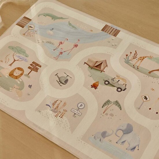 Speelkleed auto&rsquo;s Safari &ndash; Beige &ndash; Little Dutch