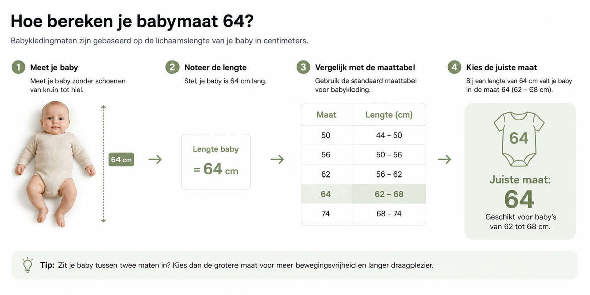 Hoe bepaal je maat 64? Omrekenen, tabellen en meer!