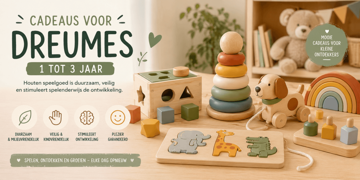 Cadeau voor dreumes: cadeau-ideeën voor kinderen van 1 tot 3 jaar