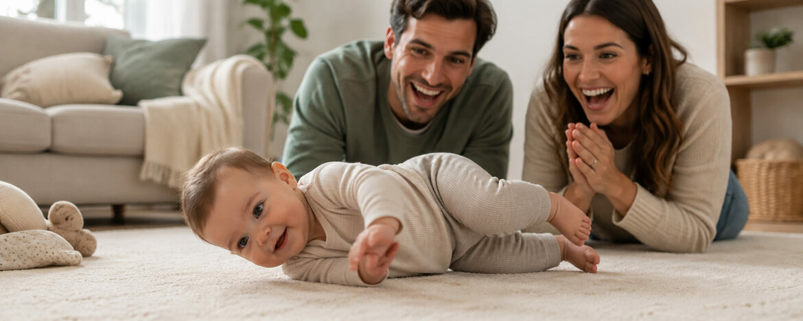 Wanneer gaat een baby omrollen?