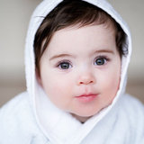 Baby badjas met naam (wit)