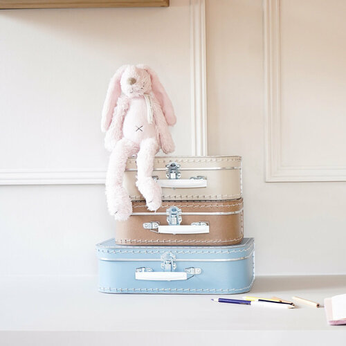 Kinderkoffertje met naam - Grey Blue