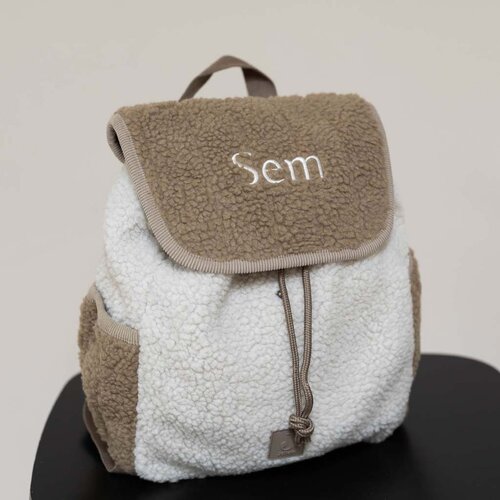 Jollein rugtasje - Colourblock Naturel