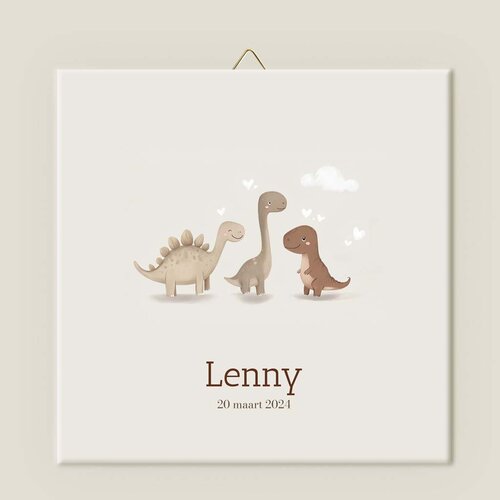 Geboortetegeltje - Dinos Geboortetegeltje - Dinos