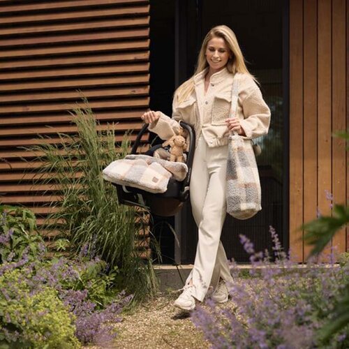 Jollein Luiertas Shopper - Check Bouclé