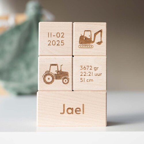 Geboorteblokken - Tractor
