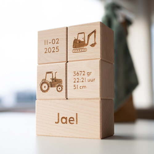 Geboorteblokken - Tractor