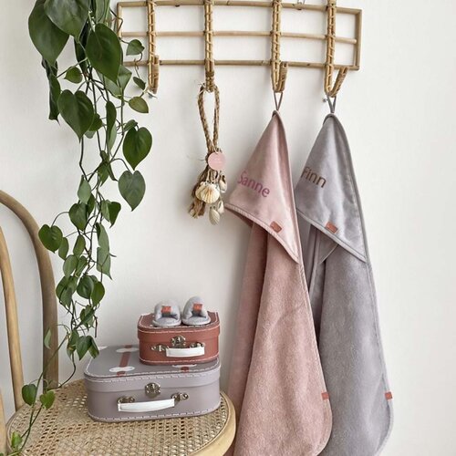 Organic Badcape met naam - BamBam