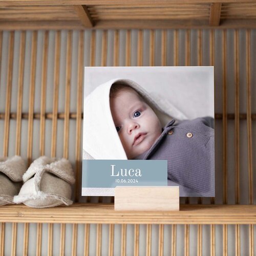 Geboortetegeltje met eigen foto