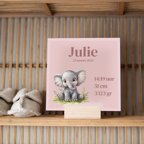 Geboortetegeltje - Olifant