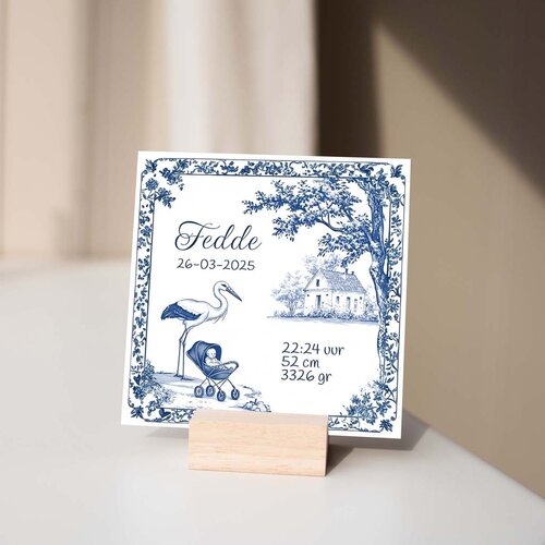 Geboortetegeltje - Delftsblauw