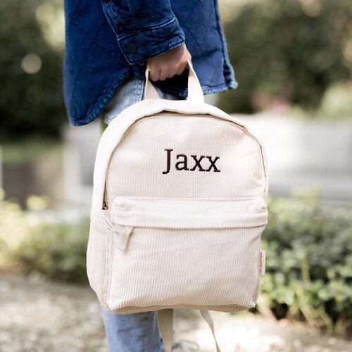 Kinderrugzak Corduroy Beige - KC Boutique Kinderrugzak Corduroy Beige - KC Boutique