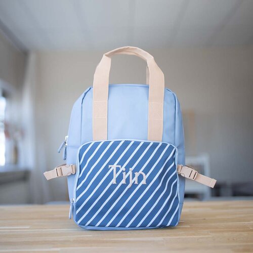 Kinderrugzak Stripes Blue - Monnëka