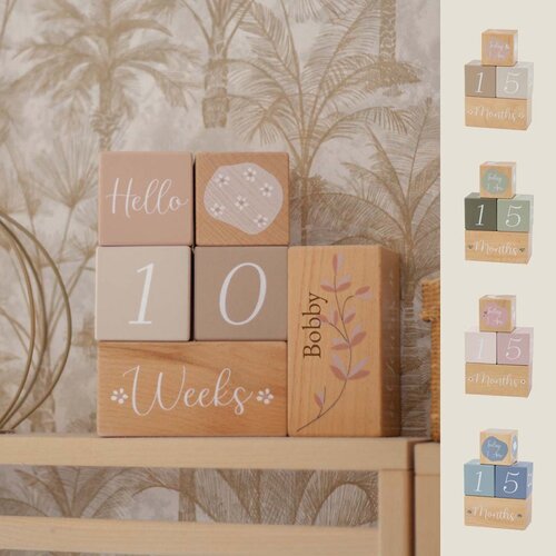 Mijlpaal blokken - Label Label