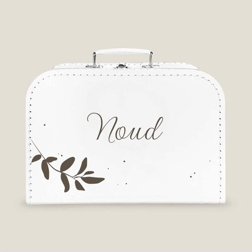 Kinderkoffertje met naam - Wit