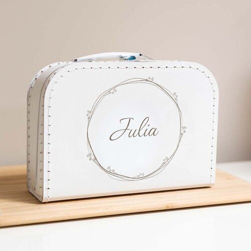 Kinderkoffertje met naam - Wit