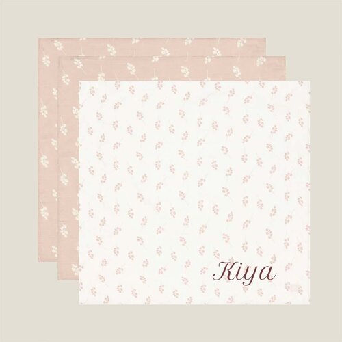 Hydrofiele doeken Jollein - Twig Wild Rose - 3 stuks 