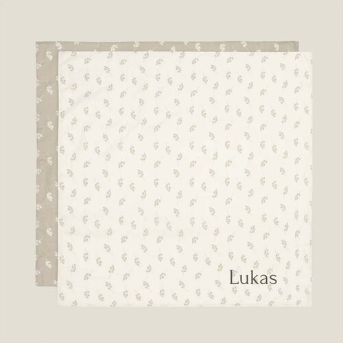 Hydrofiele doeken Jollein - Twig Olive Green - 2 stuks