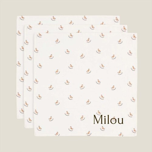 Hydrofiele doeken Jollein - Nostalgic Ride - 3 stuks 