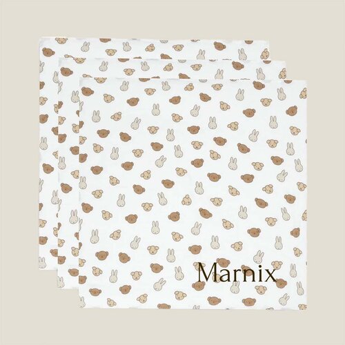 Hydrofiele doeken Jollein - Miffy and Friends - 3 stuks