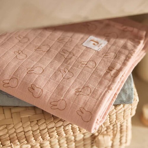 Hydrofiele doeken Jollein - Miffy Silhouettes (Wild Rose) - 3 stuks