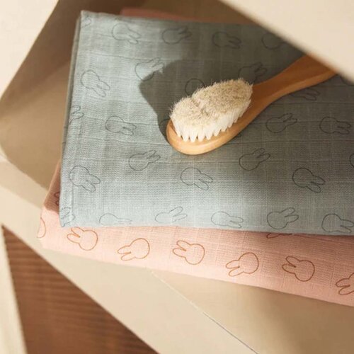 Hydrofiele doeken Jollein - Miffy Silhouettes (Sea Green) - 2 stuks