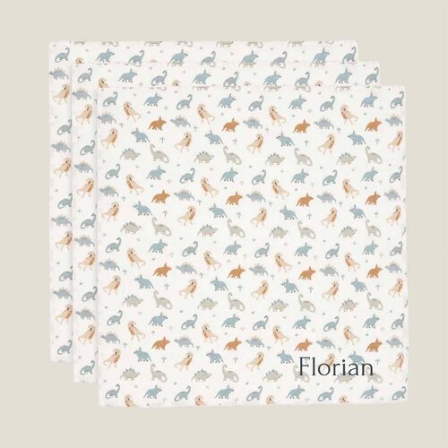 Hydrofiele doeken Jollein - Roarsome - 3 stuks