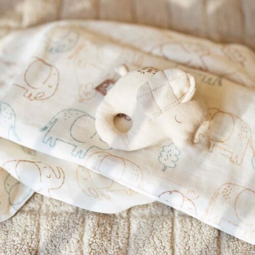 Hydrofiele doeken Jollein - Elephant Tales - 2 stuks