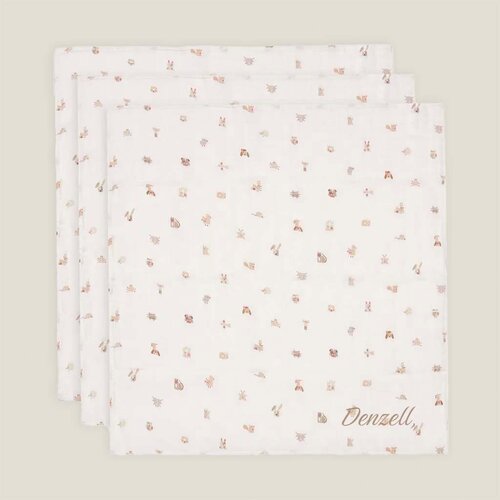 Hydrofiele doeken Jollein - Animal Friends - 3 stuks