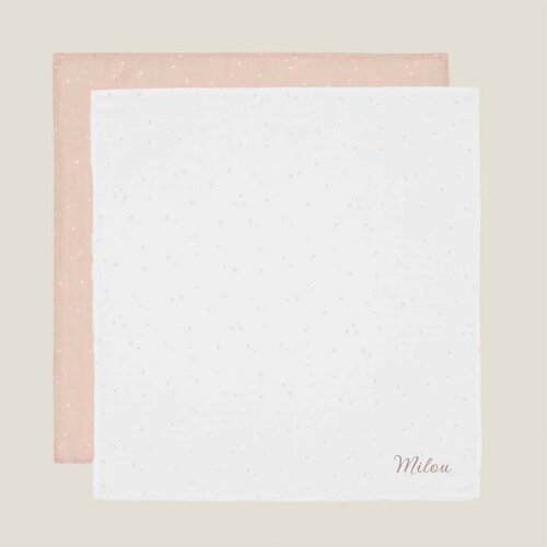 Hydrofiele doeken Jollein - Twinkling (Wild Rose) - 2 stuks