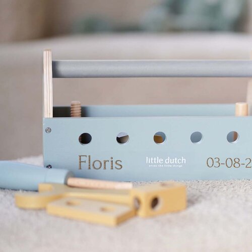 Gereedschapskist met naam - Little Dutch