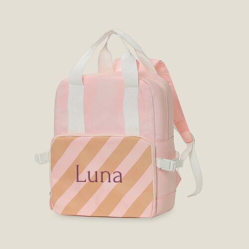 Kinderrugzak Stripes Pink - Monnëka