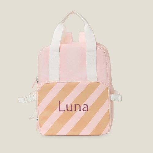 Kinderrugzak Stripes Pink - Monnëka