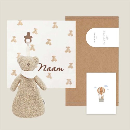 Brievenbuscadeau hydrofieldoek - Teddy beer