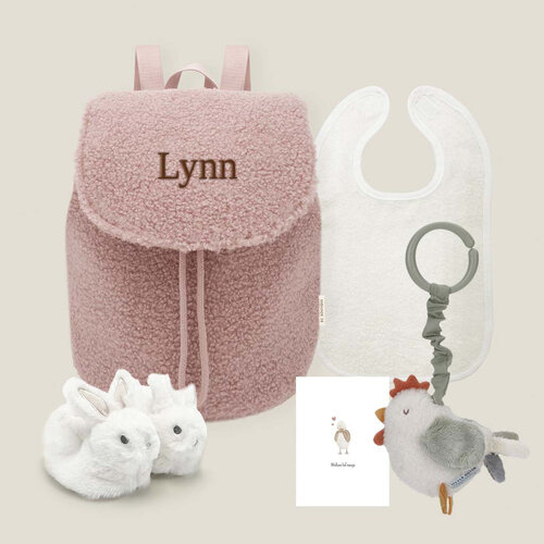 Kraamcadeau set - KC Boutique backpack (Old pink)