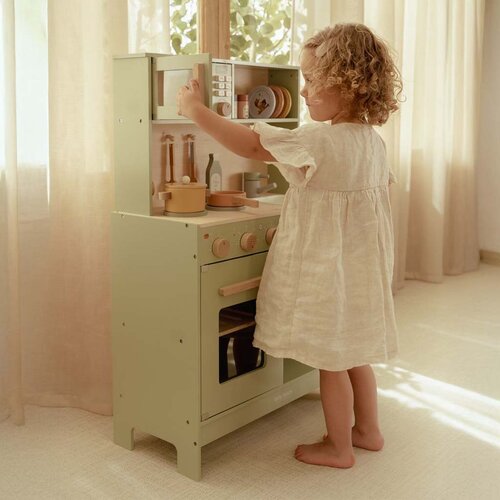 Houten speelkeuken - Groen - Little Dutch