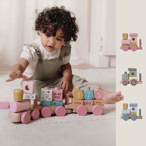 Houten trein met naam - Little Dutch