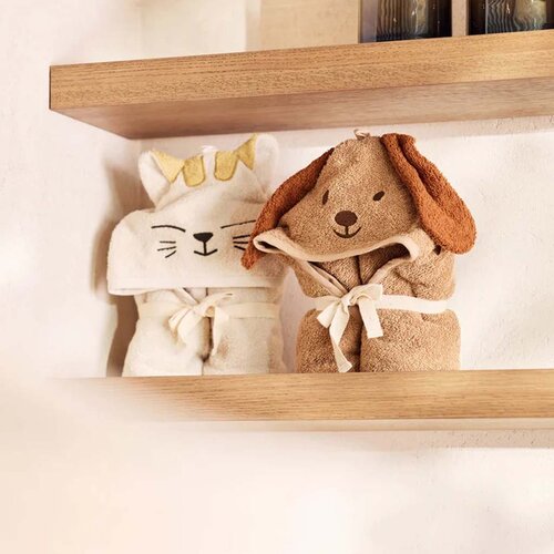 Badstof badcape met naam - Jollein