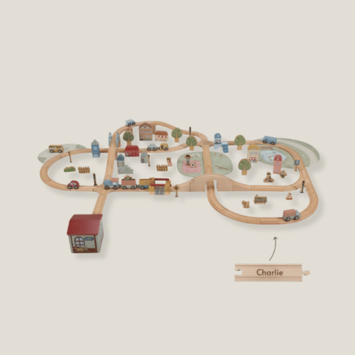 Houten treinbaan XL - Starterkit - Little Dutch Houten treinbaan XL - Starterkit - Little Dutch