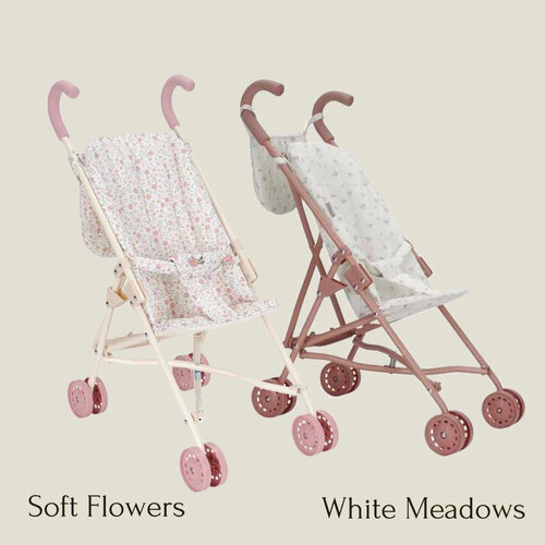 Metalen poppenbuggy - Little Dutch