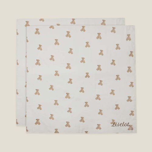 Hydrofiele doeken - 2 stuks - Bear - Jollein