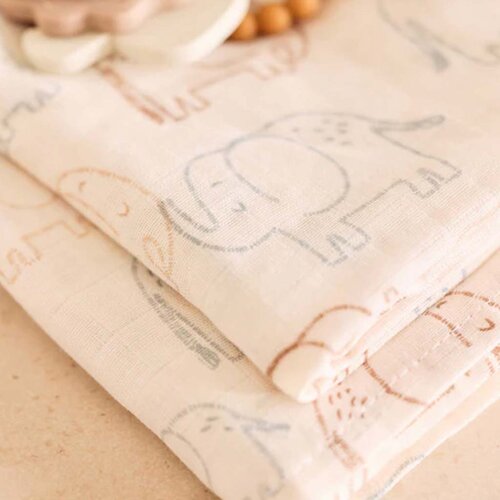 Hydrofiele doeken - 2 stuks - Elephant Tales - Jollein