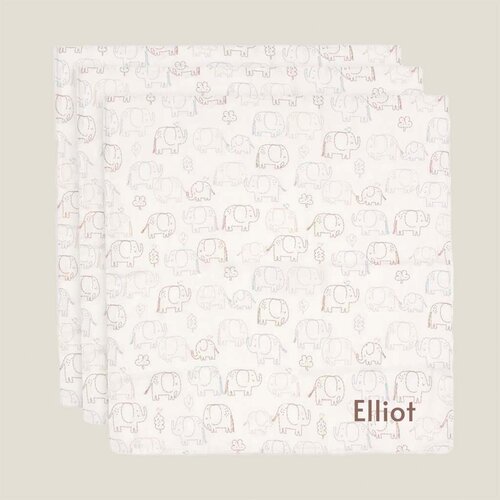 Hydrofiele doeken - 3 stuks - Elephant Tales - Jollein