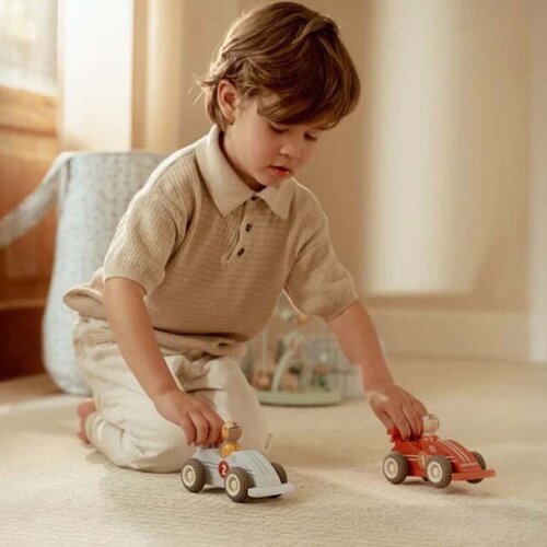 Pullback racewagens - Meerkleurig - Essentials - Little Dutch