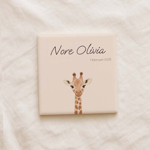 Geboortetegel - Giraffe