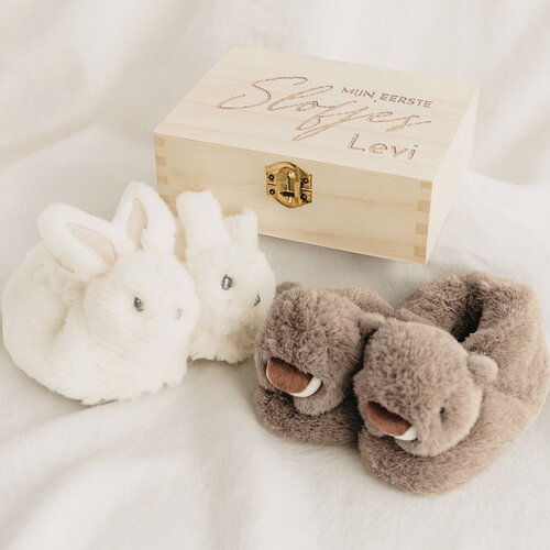 Kraamcadeau met babyslofjes