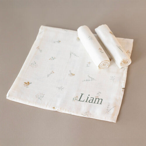 Hydrofiele doeken - 3 stuks - Lovely Birds - Jollein