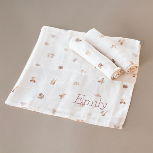 Hydrofiele doeken - 3 stuks - Animal Friends - Jollein